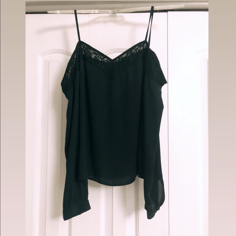 Lace off the shoulder blouse